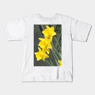 Yellow Daffodils Kids T-Shirt